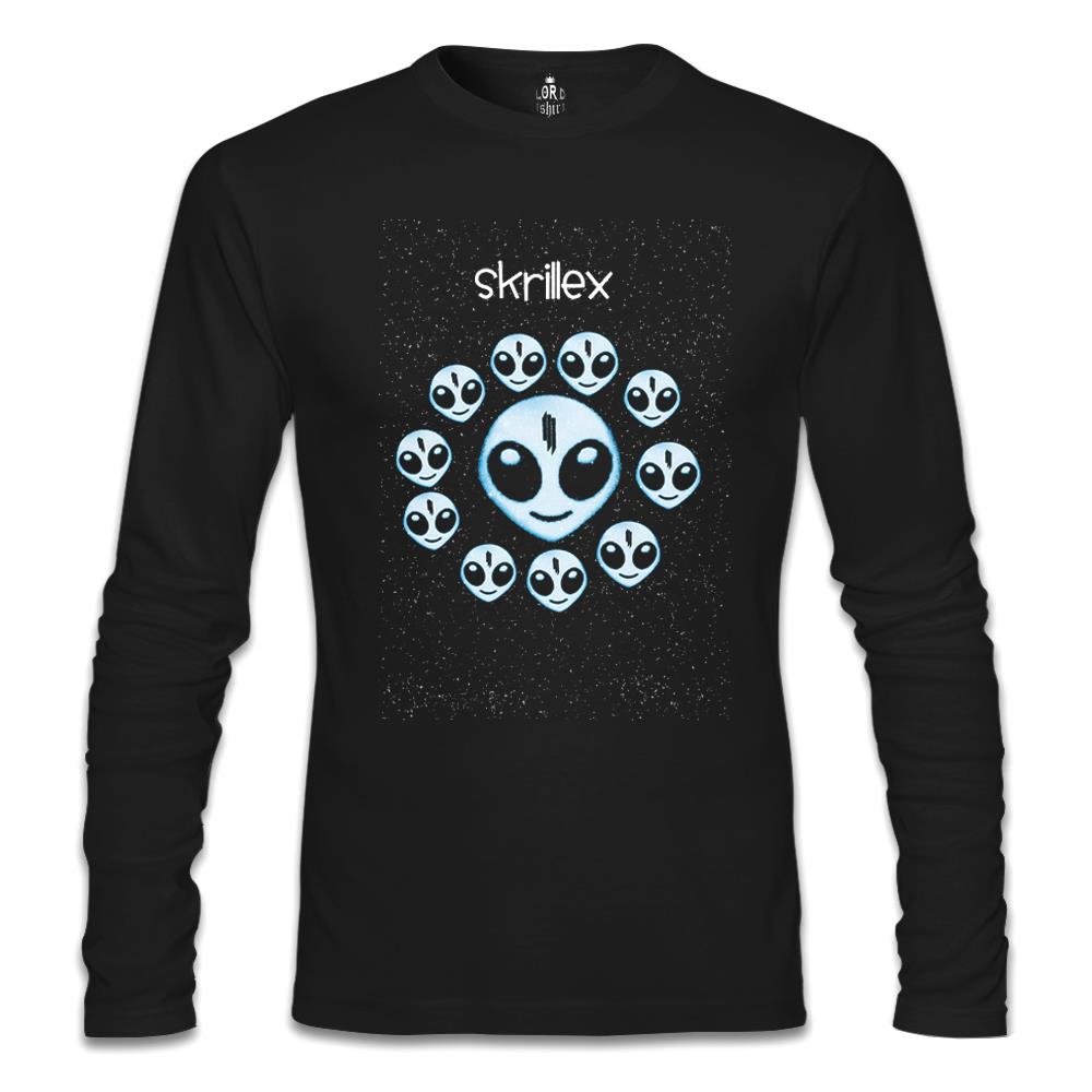 Skrillex Siyah Erkek Sweatshirt