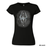 Skyrim - Dragon Black Women's Tshirt