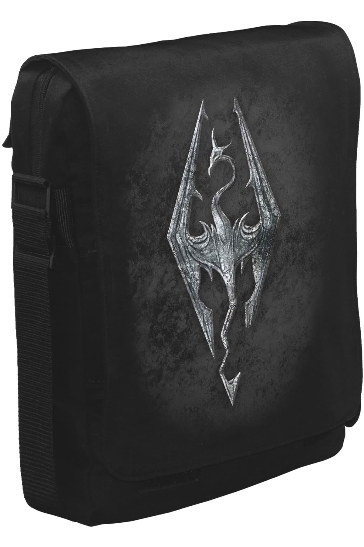 Skyrim - Dragon Unisex Siyah Postacı Çanta