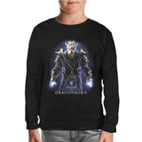 Skyrim - Dragonborn Siyah Çocuk Sweatshirt