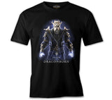 Skyrim - Dragonborn Siyah Erkek Tshirt