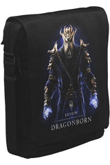 Skyrim - Dragonborn Unisex Siyah Postacı Çanta