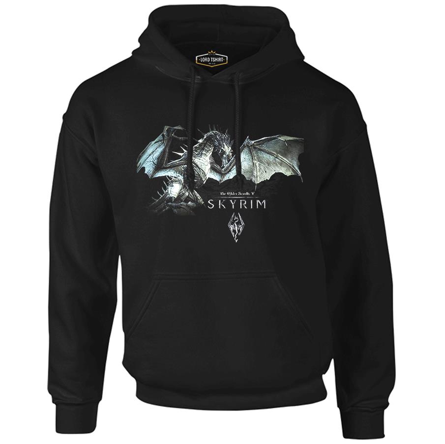 Skyrim - Paartuhnax Black Men's Zipperless Hoodie