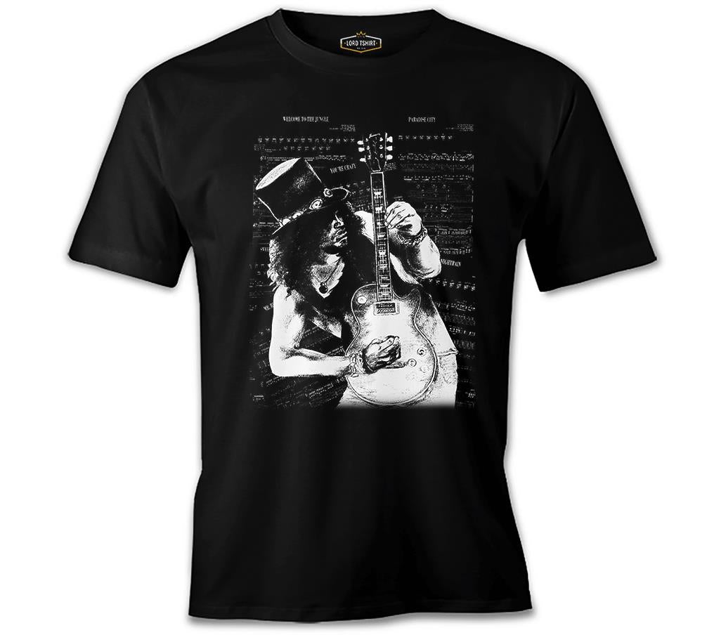Slash - Guitar Siyah Erkek Tshirt