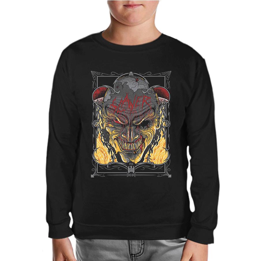 Slayer - Fire Black Kids Sweatshirt