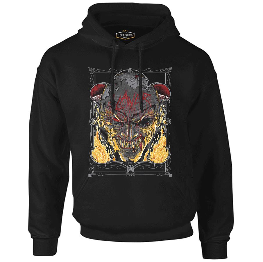 Slayer - Fire Black Men's Zipperless Hoodie