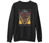 Slayer - Fire  Siyah Erkek Kalın Sweatshirt