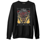 Slayer - Fire  Siyah Erkek Kalın Sweatshirt