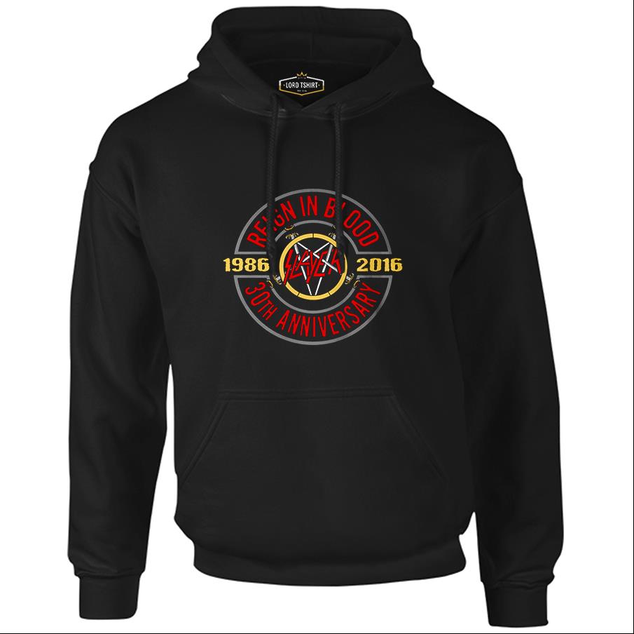 Slayer - Reign in Blood Black Men's Zipperless Hoodie