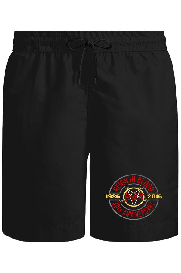 Slayer - Reign in Blood Unisex Siyah Şort