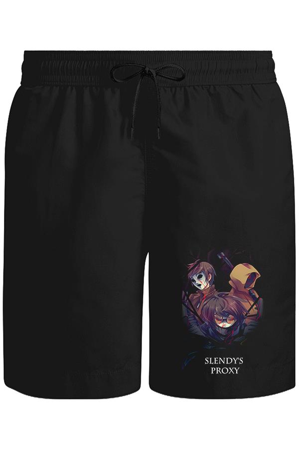 Slendy's Proxy Unisex Siyah Şort