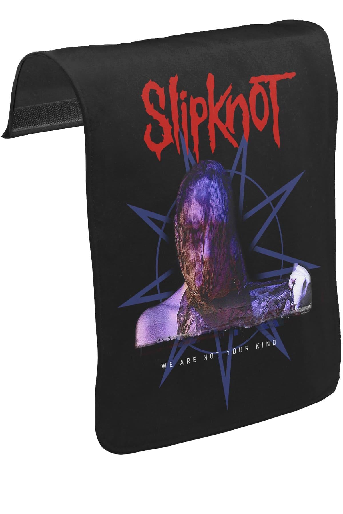 Slipknot - Not Your Kind Unisex Siyah Tak-Çıkar Postacı Çanta Kapağı CK-1485