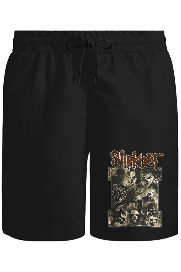 Slipknot Unisex Siyah Şort
