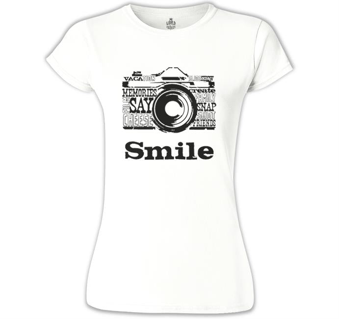 Smile White Women's Tshirt