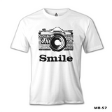 Smile Beyaz Erkek Tshirt