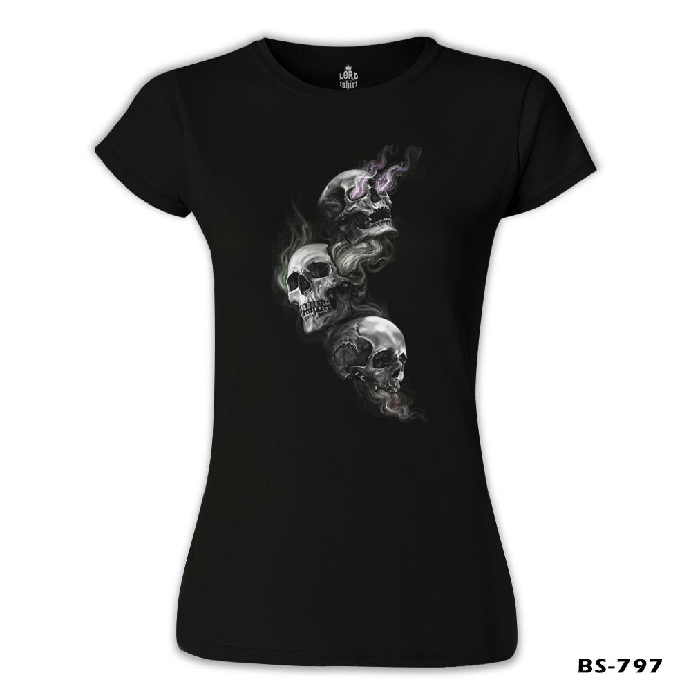 Smoky Heads Black Women's Tshirt