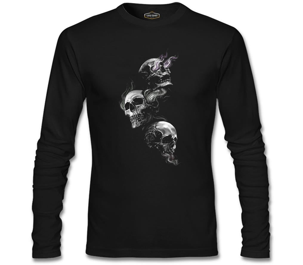 Smoky Heads Siyah Erkek Sweatshirt
