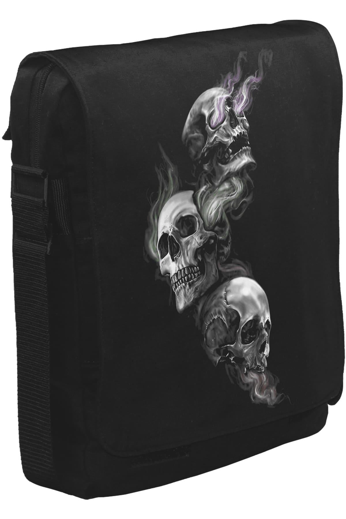 Smoky Heads Unisex Siyah Postacı Çanta