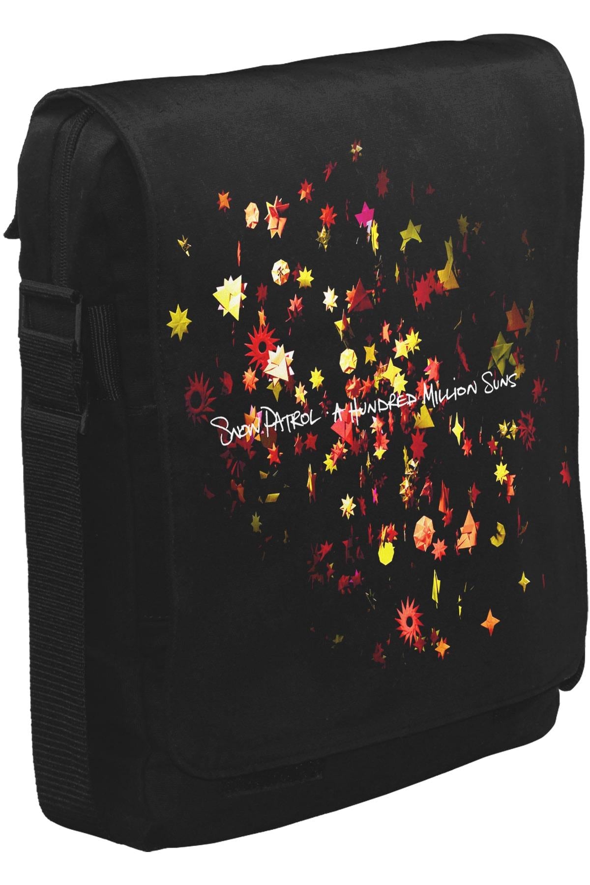 Snow Patrol - A Hundred Million Suns Unisex Siyah Postacı Çanta
