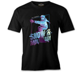 Snowboarding and Mountains Black Men's Tshirt