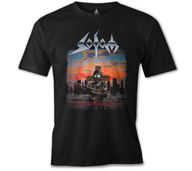 Sodom - Persecution Mania Siyah Erkek Tshirt