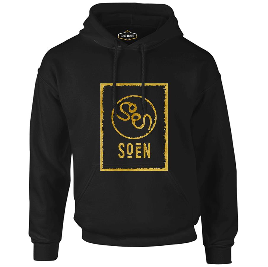 Soen Logo 2 Black Men's Zipperless Hoodie