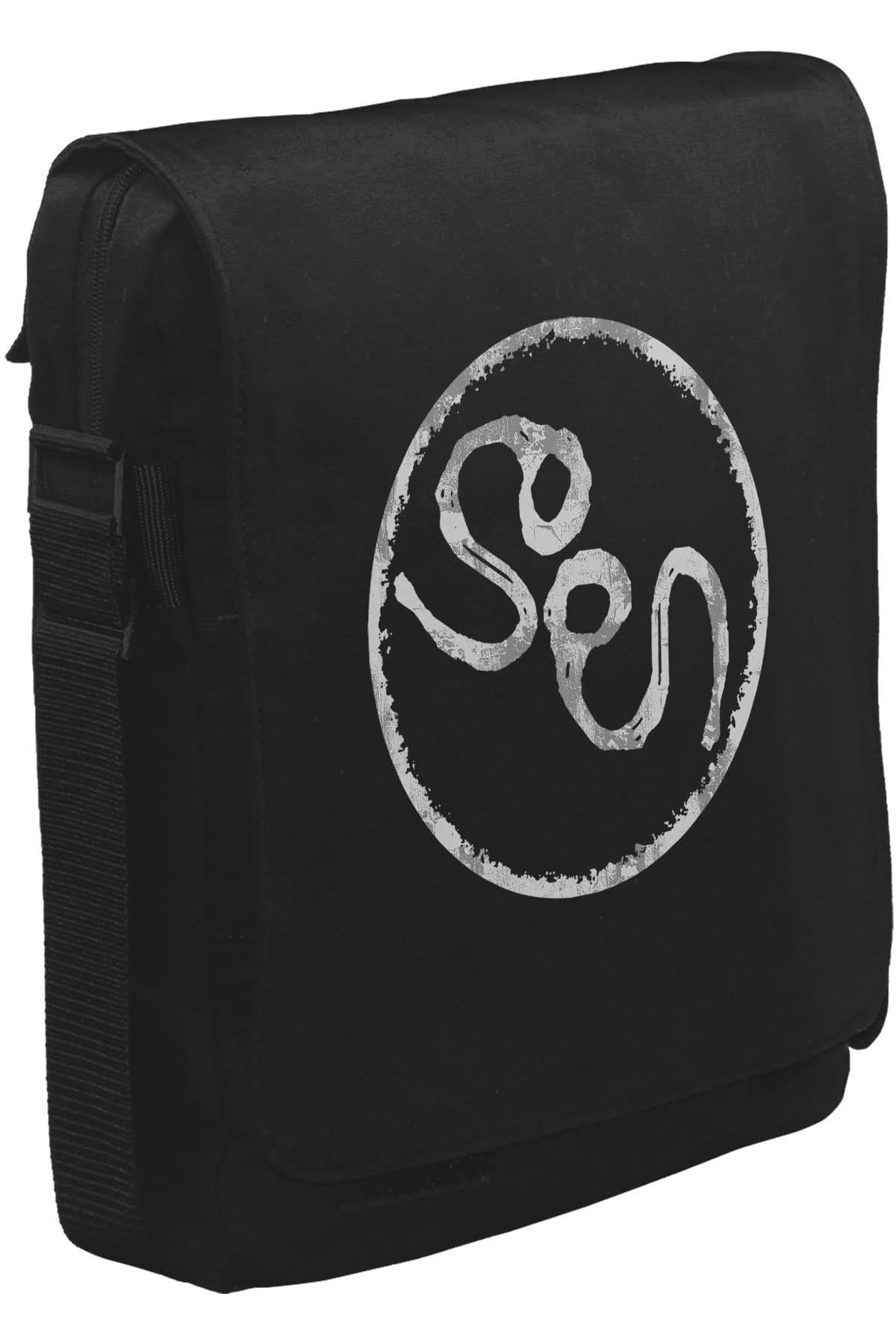 Soen Logo Unisex Siyah Postacı Çanta