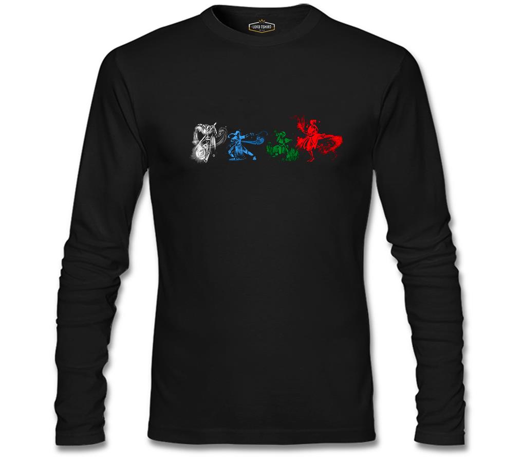 The Last Airbender Aang Katara Prince Zuko Toph Beifong Black Men's Sweatshirt