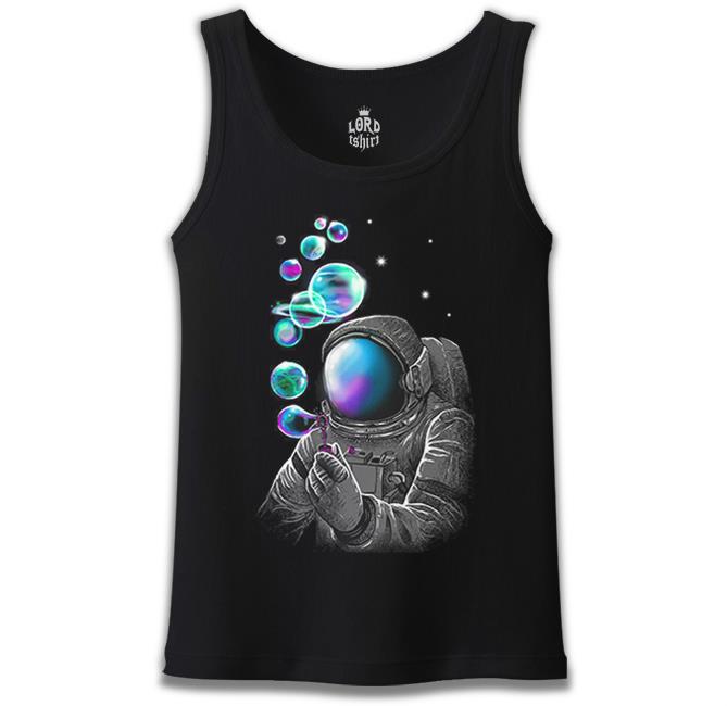 Space Baloon Black Men's Undershirt