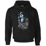Space Baloon Black Men's Zipperless Hoodie