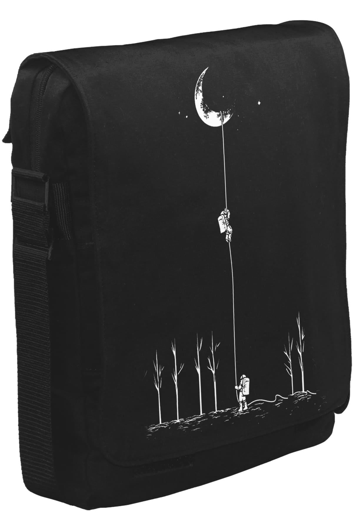 Space - Bond Unisex Black Messenger Bag 