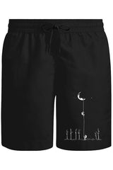 Space - Bond Unisex Siyah Şort