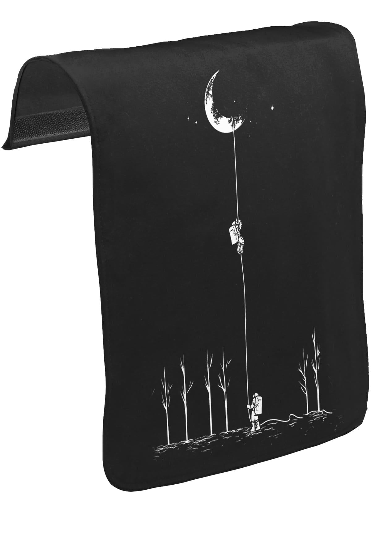 Space - Bond Unisex Siyah Tak-Çıkar Postacı Çanta Kapağı CK-1392