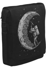 Space - Construction Unisex Siyah Postacı Çanta