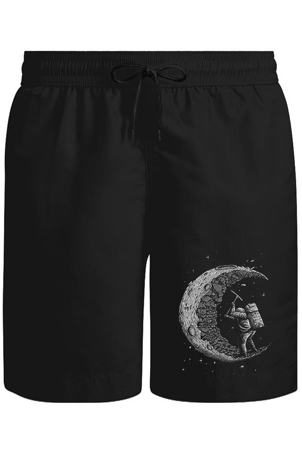 Space - Construction Unisex Black Shorts 