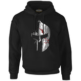 Spartan Warrior Helmet Black Men's Zipperless Hoodie