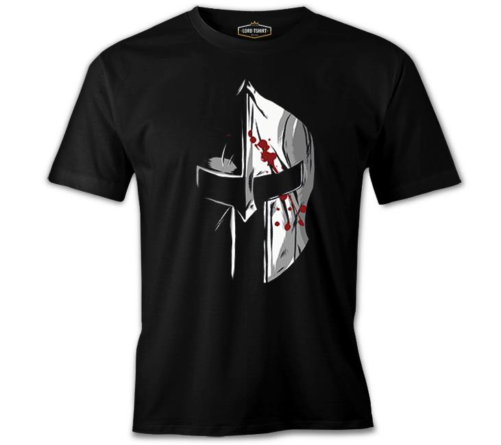 Spartan Warrior Helmet Siyah Erkek Tshirt