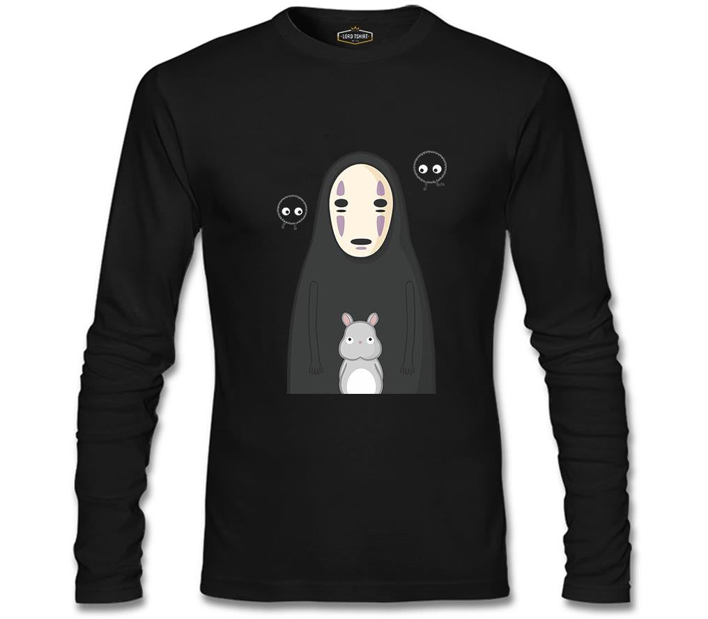 Sprited Away - Kaonashi Black Men's Sweatshirt