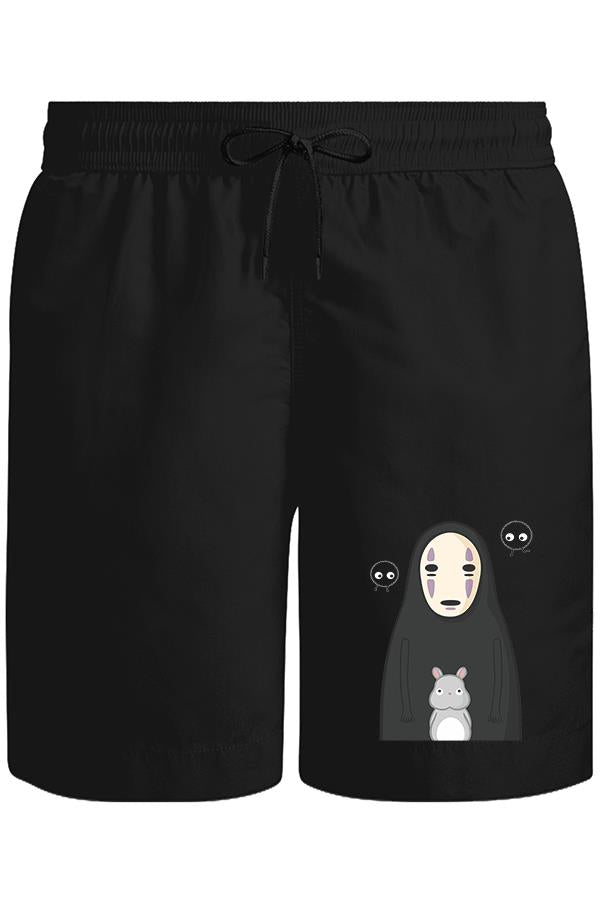 Sprited Away - Kaonashi Unisex Siyah Şort