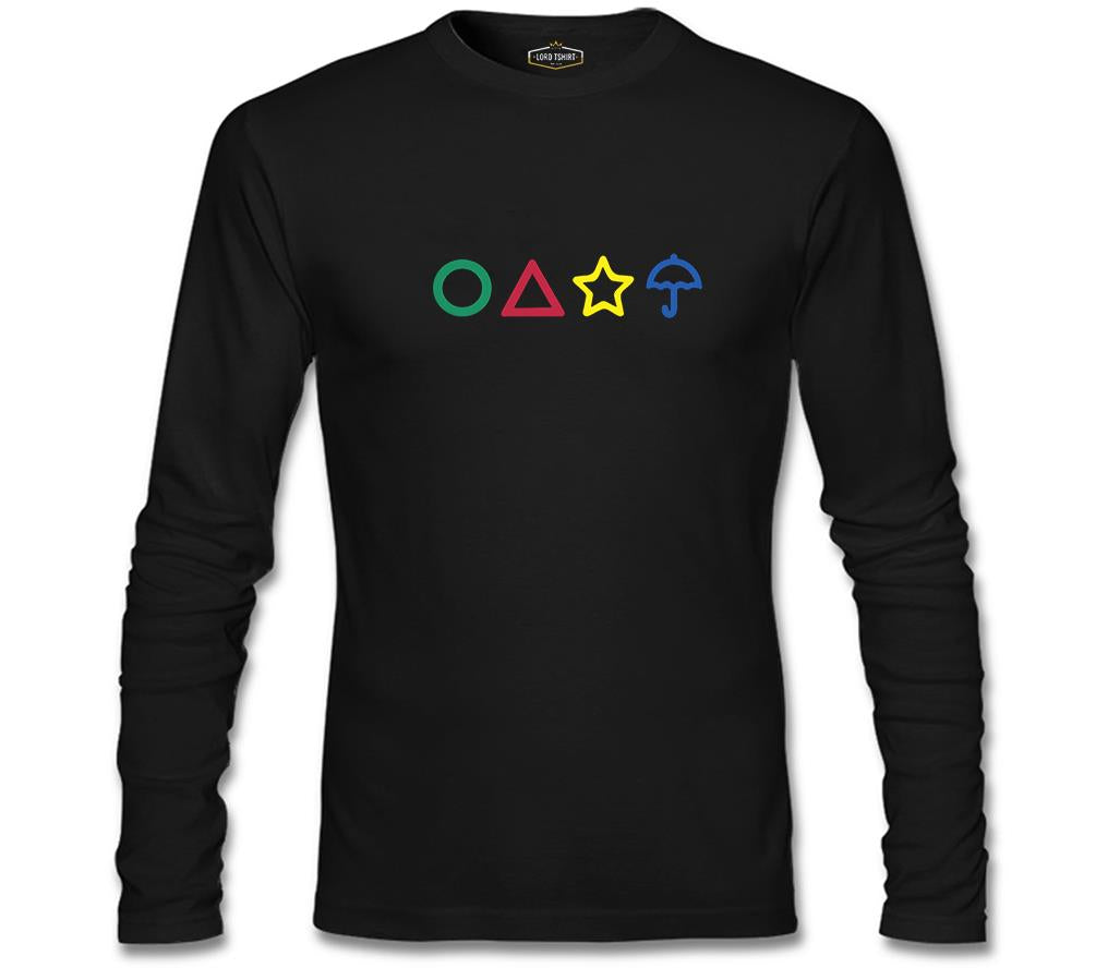 Squid Game -Candy Colors Black Men's Sweatshirt