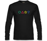 Squid Game -Candy Colors Black Men's Sweatshirt