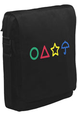 Squid Game -Candy Colors Unisex Black Messenger Bag 