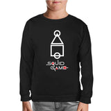 Squid Game-Final Game Siyah Çocuk Sweatshirt