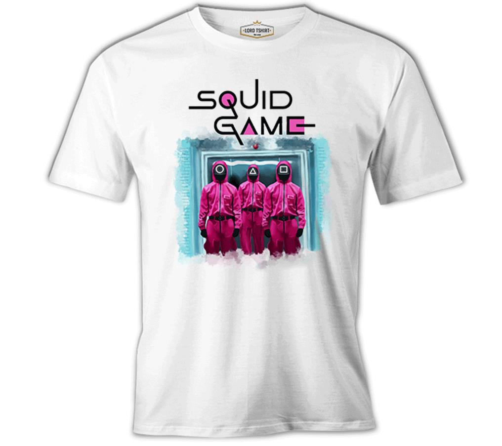 Squid Game - Geçit Beyaz Erkek Tshirt