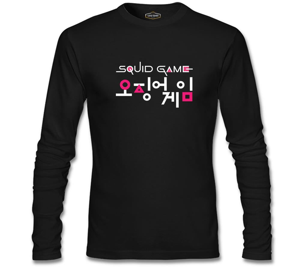 Squid Game-Logo Korean Black Men's Sweatshirt