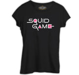 Squid Game-Logo Siyah Kadın Tshirt