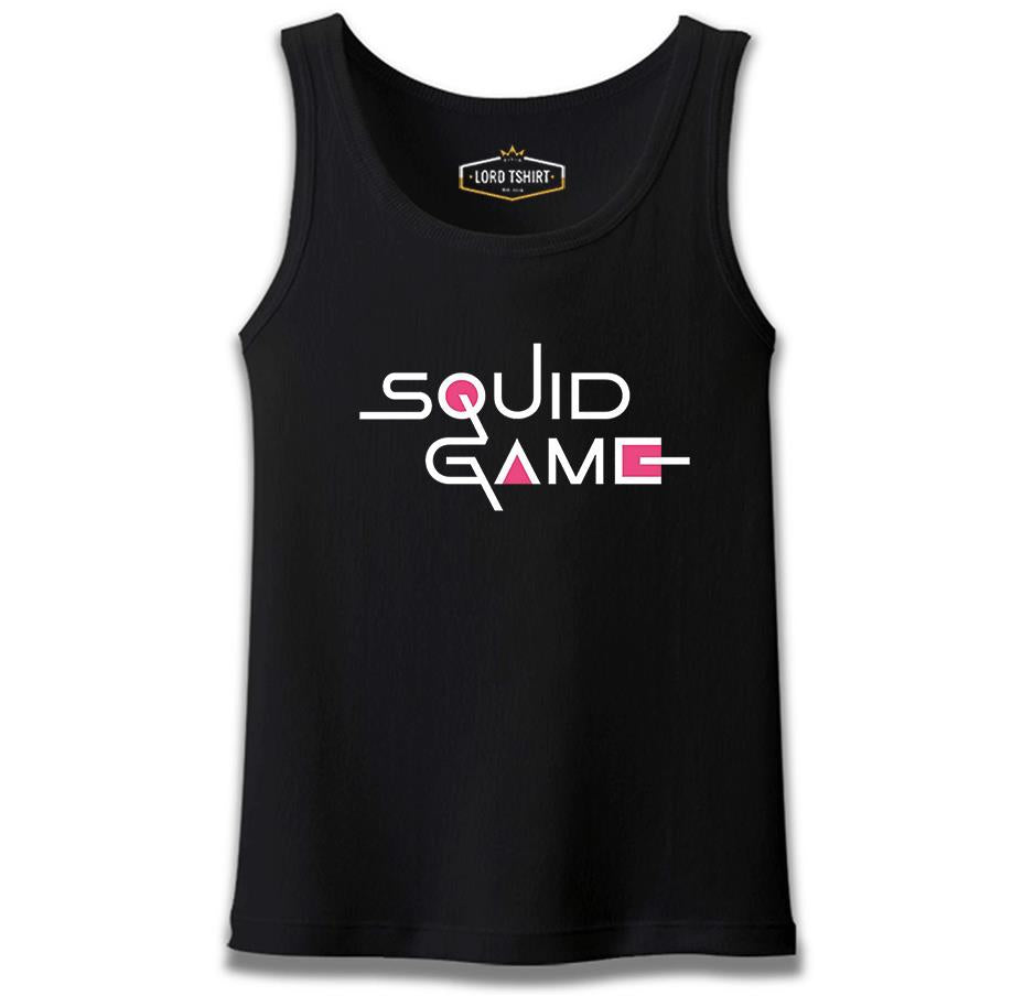 Squid Game-Logo Siyah Erkek Atlet