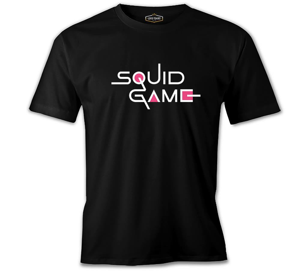 Squid Game-Logo Siyah Erkek Tshirt