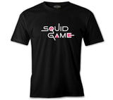 Squid Game-Logo Siyah Erkek Tshirt