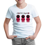Squid Game - Mask White Kids Tshirt